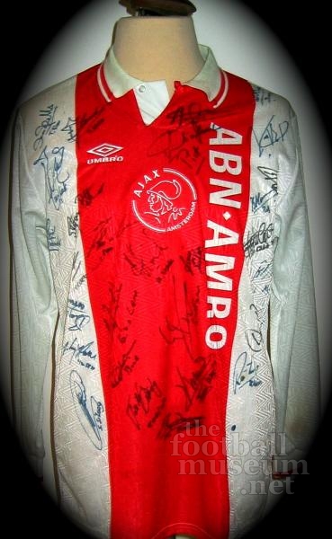 Tarik Oulida   Match Worn Ajax Shirt